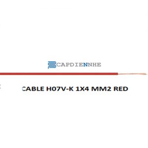 Cáp Tín Hiệu Lapp kabel 4520043 CABLE H07V-K 1X4 MM2 RED