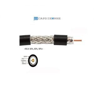 Cáp Đồng Trục LS RG 11 Cable ,60% Aluminum Braid Wire,PVC,Black RG(11) BK
